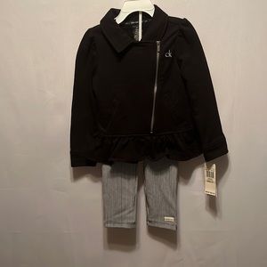 Calvin Klein Jeans 2pcs Black Set Size 4T NWT